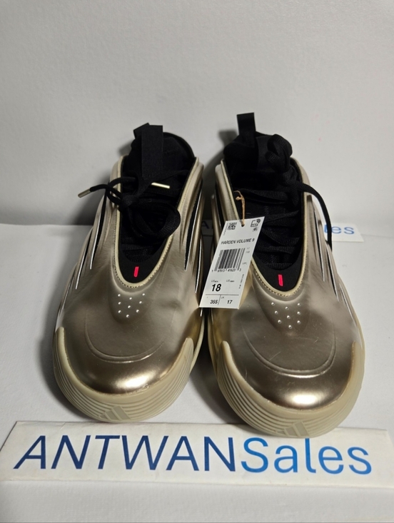 Adidas Harden Volume 9 Cyber Metallic Black Basketball Men’s Size 18 New JR2506 main image 8